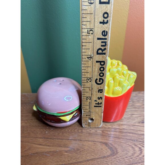 Ceramic burger and French fries fast food - have stoppers - Picture 4 of 5